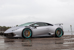 Grey, Lamborghini, Huracan