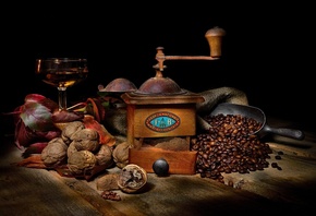 Кофе, Грецкий орех, coffee, mill, Зерна