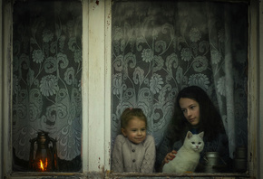 Radoslaw Dranikowski, дети, в окне