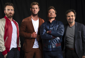 Male Celebrities, Chris Evans, Chris Hemsworth, Rober Dawney Jr, Mark Ruffa ...