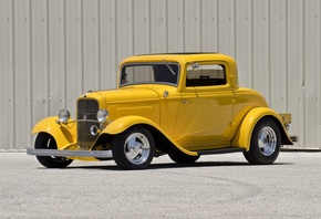 1932, Ford, Three-Window, Coupe, hot rod rods, retro