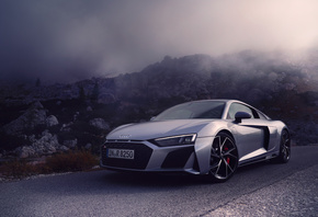 Silver, Audi, R8