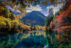 Jiuzaigou valley, , , , , ,  , , , 