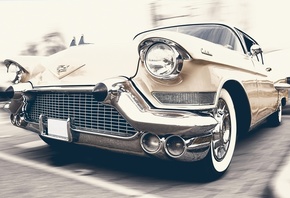 american, classic, car, cadillac