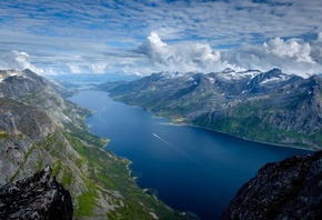 природа, Норвегия, фьорд