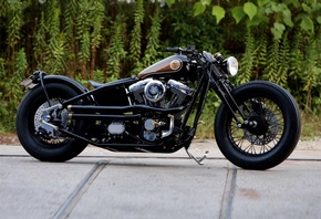 Bike, Harley-Davidson, Custom, Bobber
