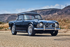 Triumph TR4 Surrey Top, 4k, retro cars, 1963 cars, roadsters, HDR, 1963 Tri ...