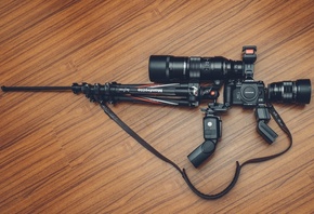 Снайперская винтовка, Креатив, Объектив, Фотоаппарат