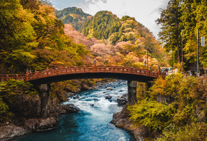 , , , , , Shinkyo Bridge Nikko Daiya River, 