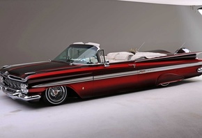 chevrolet, impala, convertible, 1959, custom, lowrider