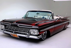 chevrolet, impala, convertible, 1959, custom, lowrider