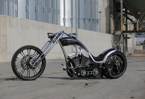 harley davidson, custom, thunderbike