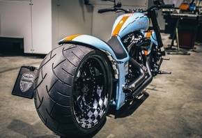 harley davidson, custom, thunderbike