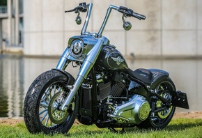 harley davidson, custom, thunderbike