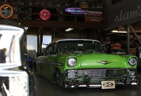 chevrolet, bel air, 1956, custom