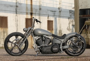 harley davidson, custom, thunderbike