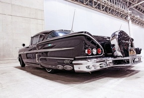 chevrolet, impala, 1958, custom, lowrider