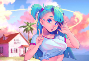 dragon ball, bulma, anime, sexy, cute, beautiful