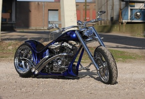 harley davidson, custom, thunderbike