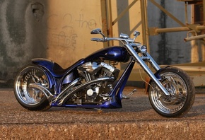 harley davidson, custom, thunderbike