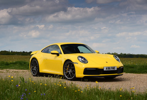 Porsche, 911, Желтый