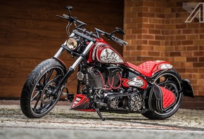 harley davidson, custom, thunderbike