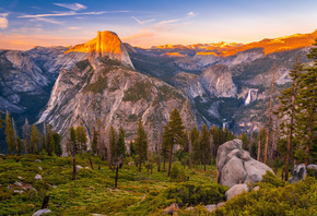 обои Горы, Камни, Пейзаж, Йосемити, Ель, Природа Горы, Камни, Пейзаж, Йосемити, Ель, Природа