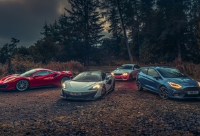 mclaren, ferrari, ford, bmw