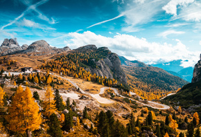 , , , , , , Falzarego Pass, Dolomites, 