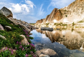 Камни, Вода, Wyoming, Скала, Природа