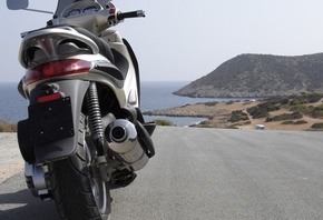 , bike, beverly, piaggio, greece