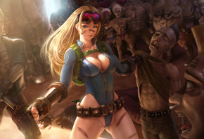 cammy, street fighter, cammy white, illustration, girl, blonde, leotard, ga ...