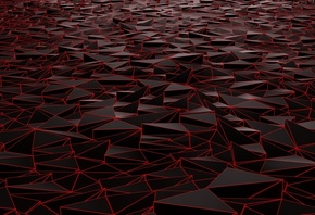 Фон, черный, красный, треугольники, background, wallpaper