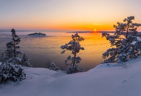 Ладожское озеро, зима, пейзаж, красиво, фотограф, Павел Ващенков