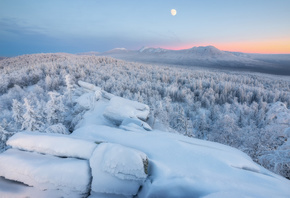 Южный Урал, горы, зима, лес, зимний пейзаж, фото, Михаил Туркеев
