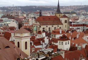Прага, город, дома, старина