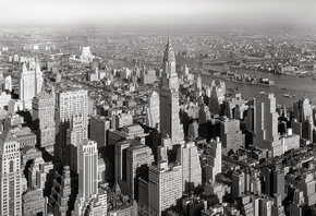 нью-йорк, сша, панорама, 1932
