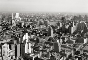 нью-йорк, сша, панорама, 1933