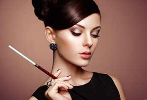 обои девушки, - лица, портреты, брюнетка, модель, серьги девушки, - лица, портреты, брюнетка, модель, серьги