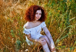 девушка, на природе, в траве, фото, Вячеслав Цуркан