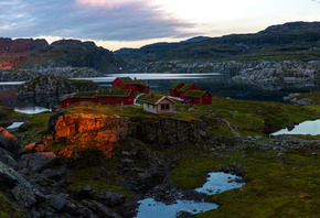 горы, норвегия, stranddalen, rogaland, panorama, горы, скалы, утес, скалы