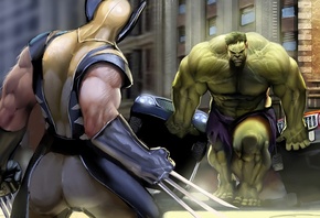 Hulk vs. Wolverine, Marvel, Logan and Benner
