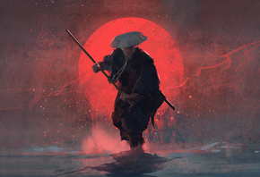 Samurai, Katana, Old Soldier