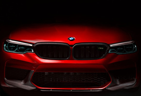 BMW, красный, подсветка