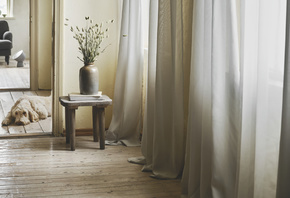    , eco-style in the interior of the living room,   , IKEA, air purifying curtains