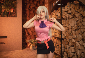 Anastasia Komori, Elizabeth Liones, the seven deadly sins, model, women, bl ...