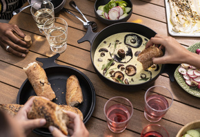 cast iron pan,  , IKEA, Overallt, Mushroom Sauce,  , Radish Salad