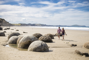 New Zealand,  ,  , Otago coast,  , Moeraki Boulders