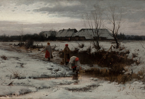 Roman Kochanowski,  , 1886, Winter Landscape,  , National Museum Krakow