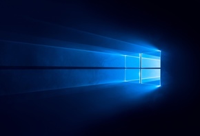 Windows, логотип, синий, фон, стандартные, обои